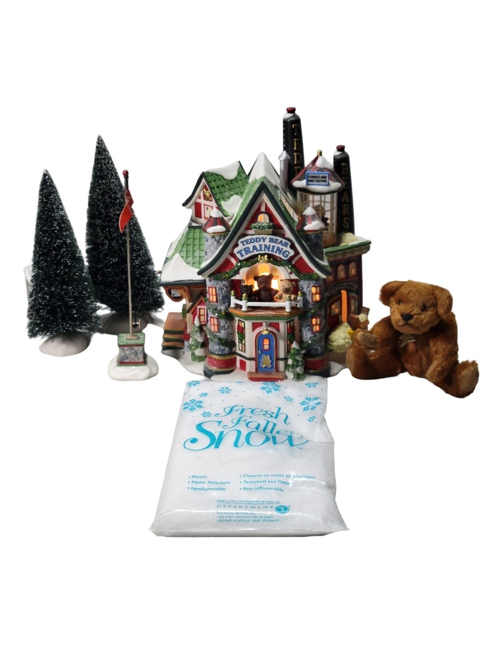 Dept 56 Teddy Bear Training Center North Pole Series In Original Box
